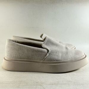 COS Men’s Shoes Slip On Canvas Sneakers Beige Size 8.5